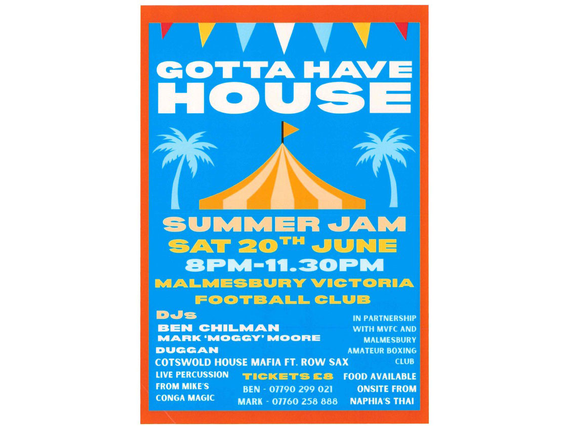 Gotta Have House - Summer Jam at Malmesbury Victoria Football Club